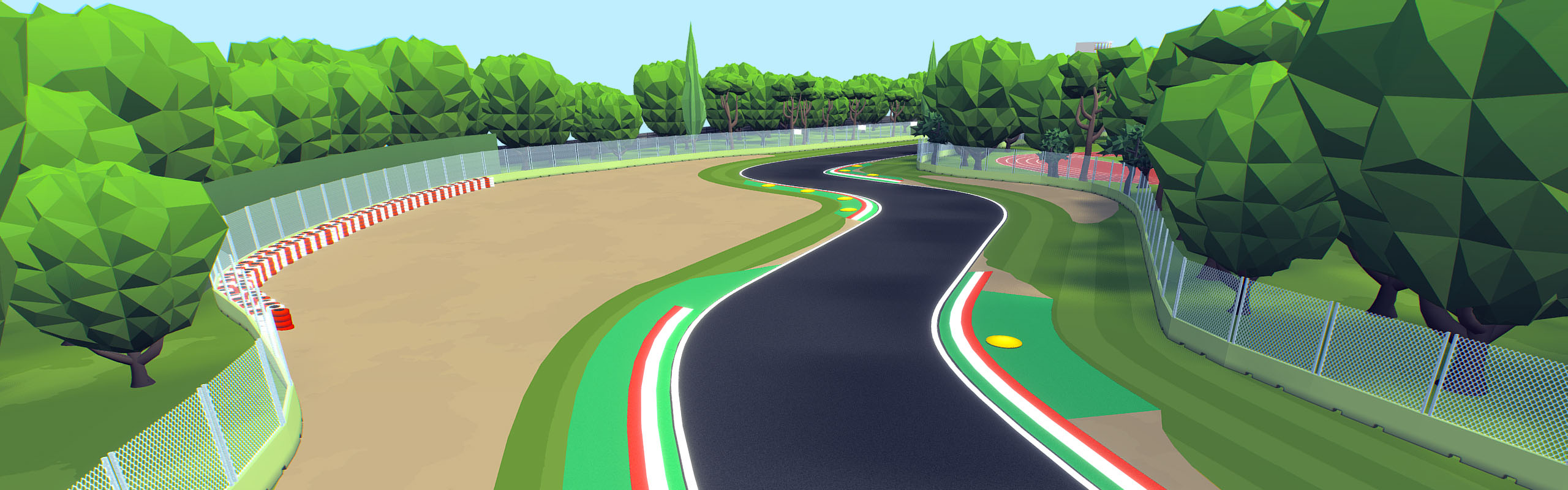 First turn of Imola track