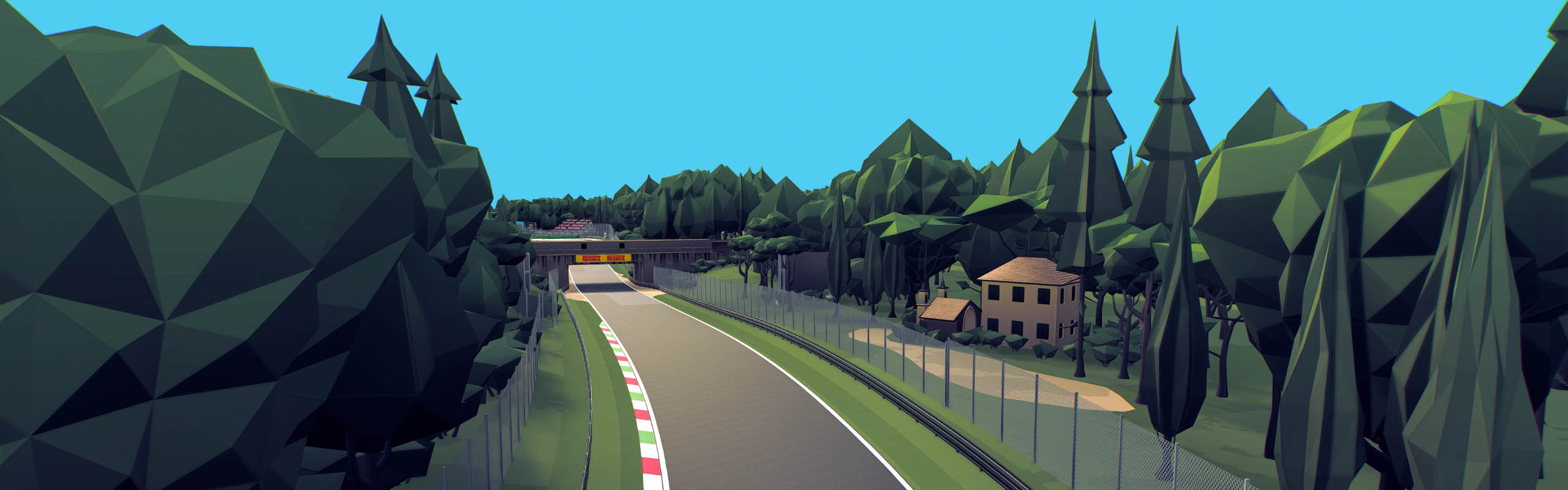 Cartoon Race Track Monza
